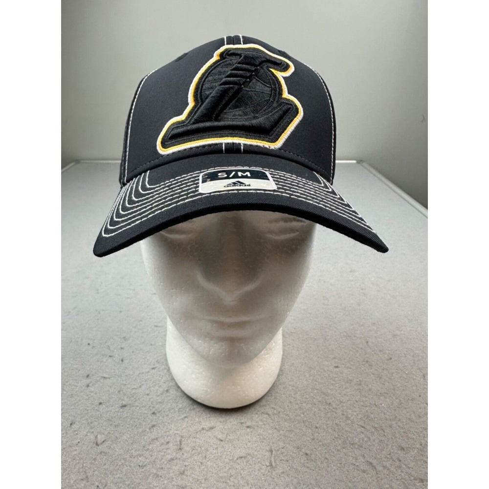 NEW Adidas NBA Los Angeles Lakers Black Color Pop SuperFlex S/M Hat